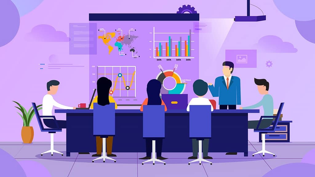 Illustration of introducing a speaker