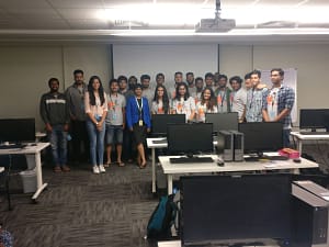 LTC facilitators with a corporate training group at the end of a session