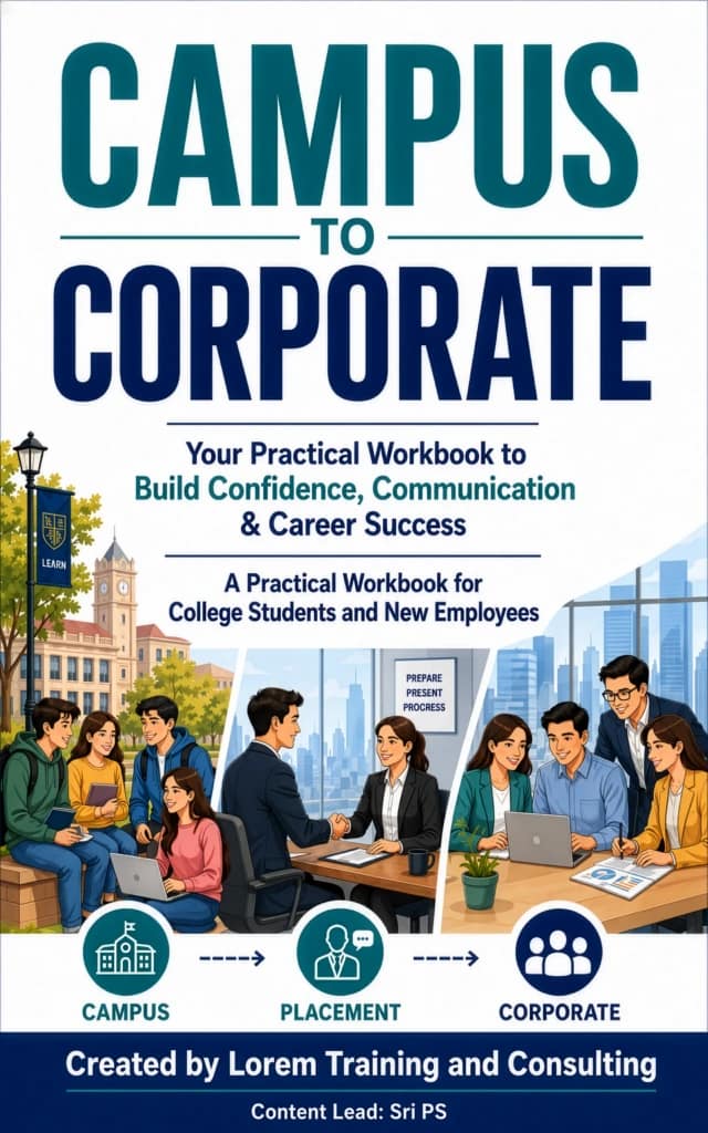 Campus To Corporate 1 Campus to Corporate: Your Practical Workbook to Build Confidence, Communication & Career Success — book cover