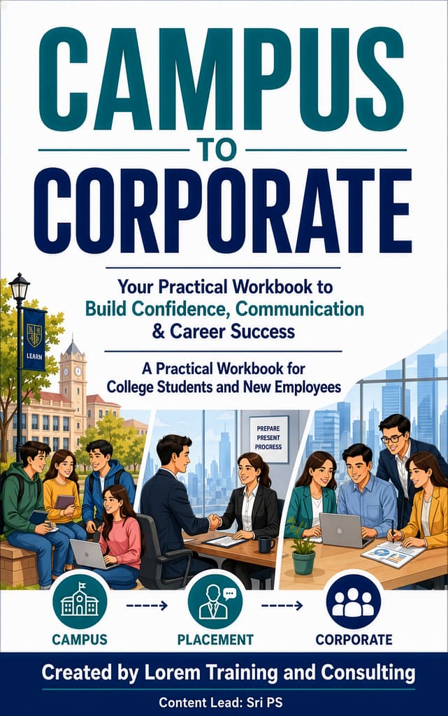 Campus to Corporate: Your Practical Workbook to Build Confidence, Communication & Career Success — book cover